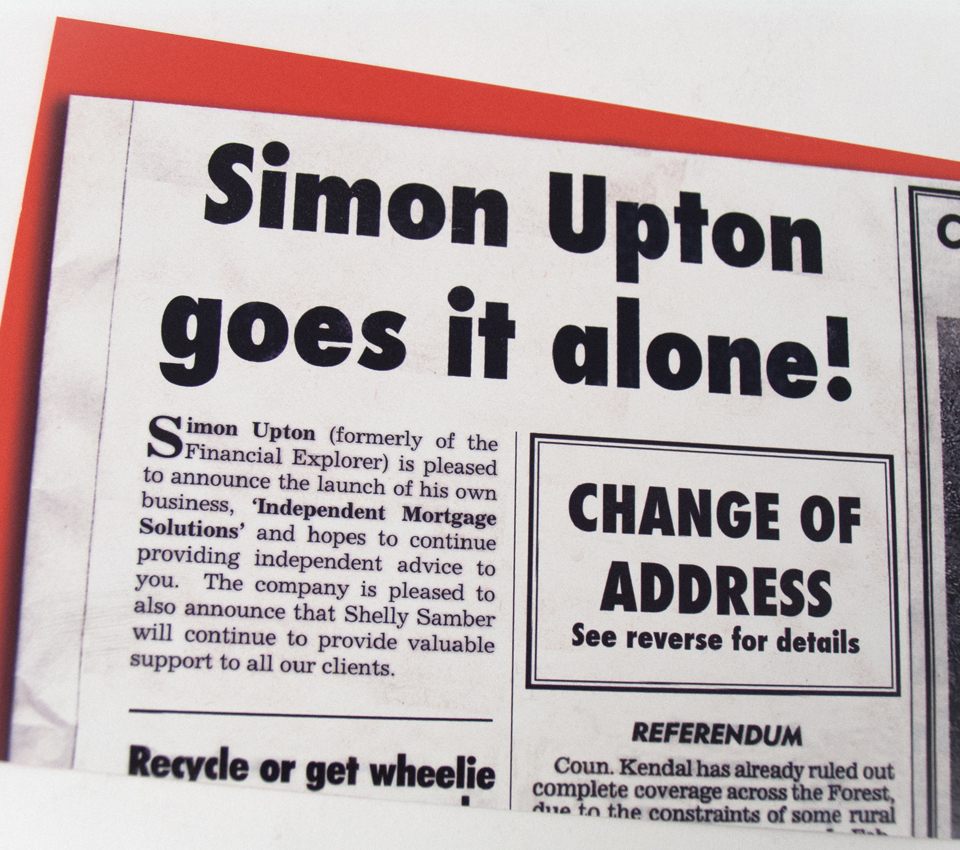 change of address postcard