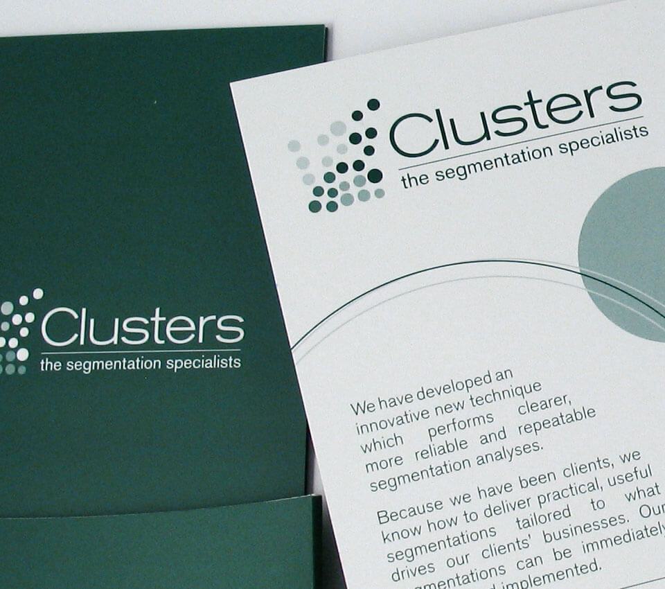 Clusters brochure design