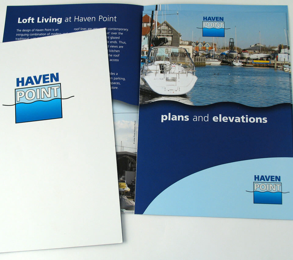 Haven Point Development folder and inserts