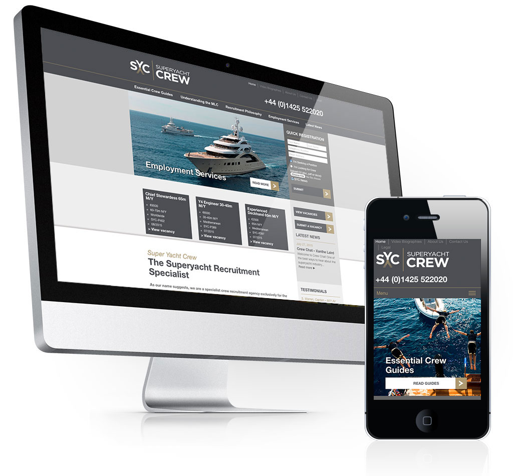 Super Yacht Crew Website Design By Tinstar Design