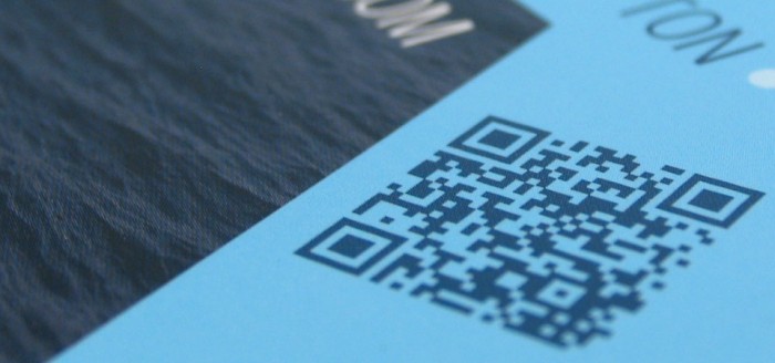 QR Code on Company Brochure