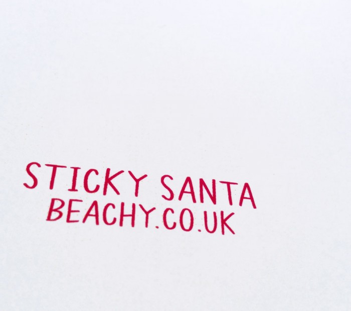 Sticky Santa by Beach