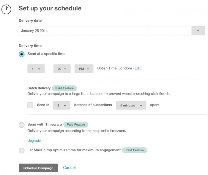 Scheduling Wordless Wednesdays in Mailchimp