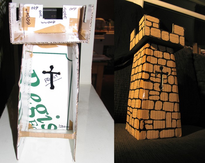 Cardboard Model of the Castle