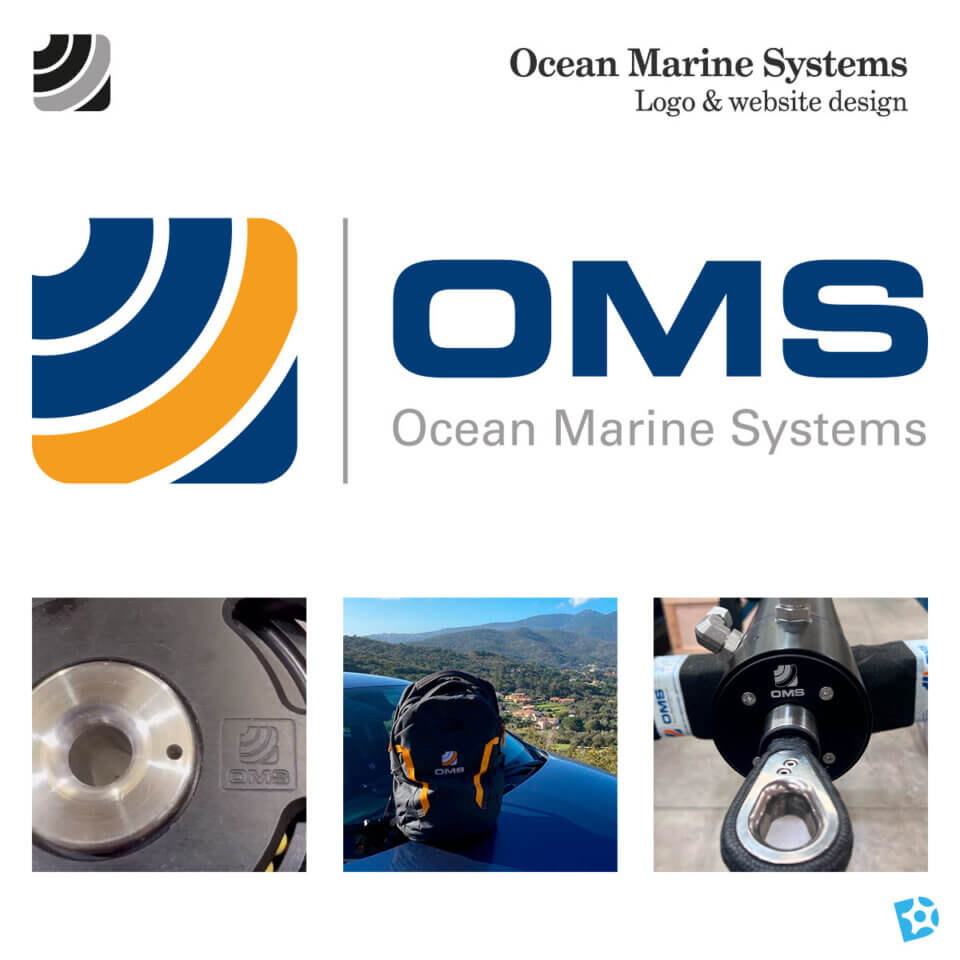 Ocean Marine Systems (OMS) Logo design