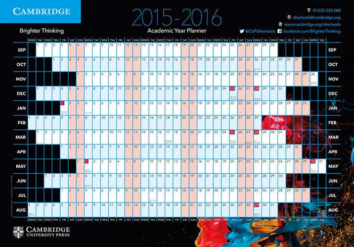 Academic Year Planner