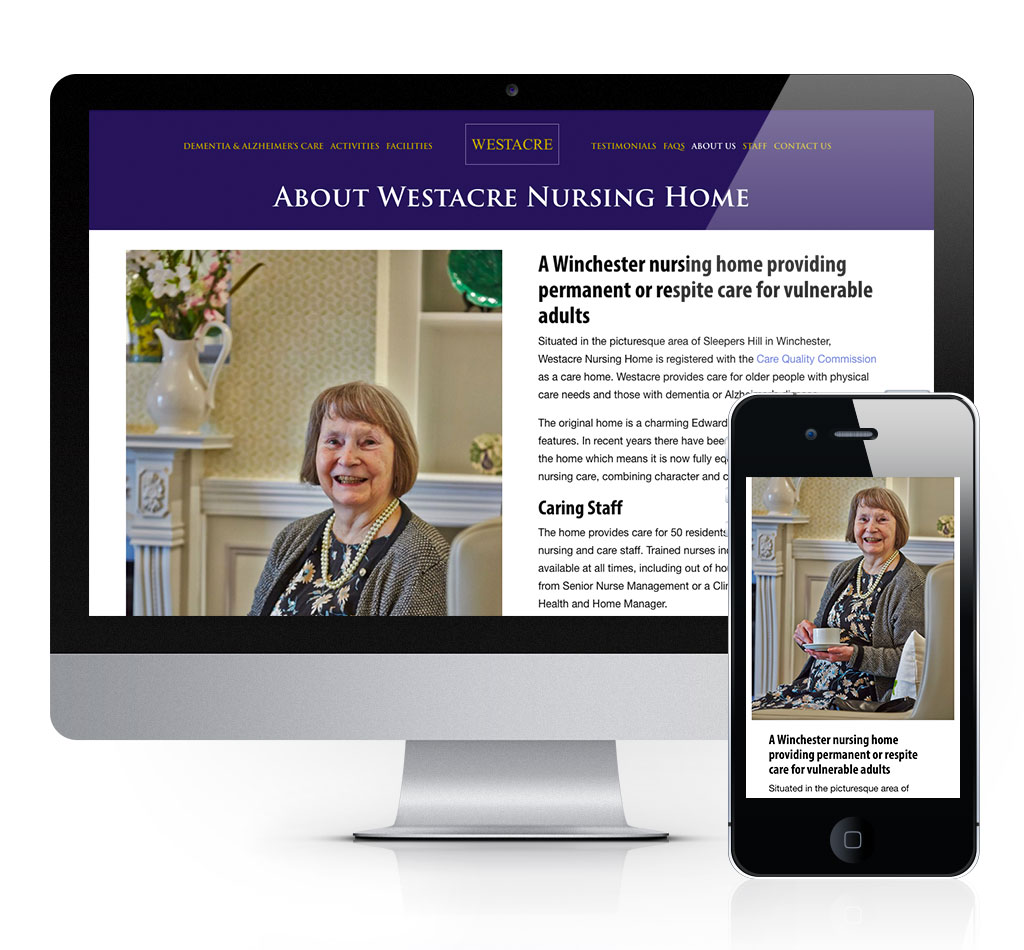 Westacre Nursing Home Website by Tinstar Design