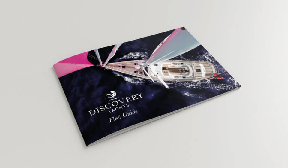 Discovery Yachts fleet brochure design