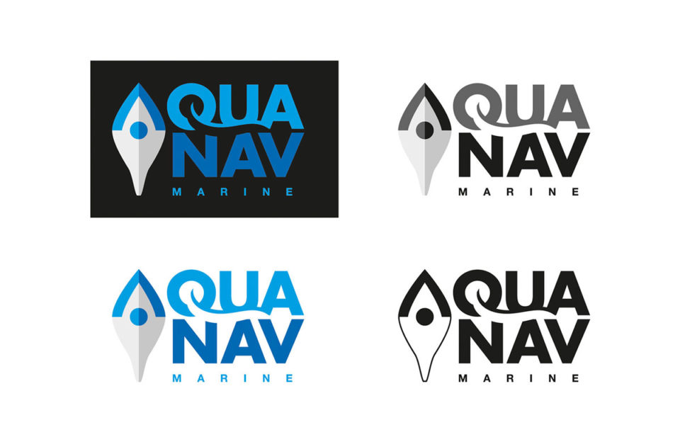 AquaNav Logo Variations