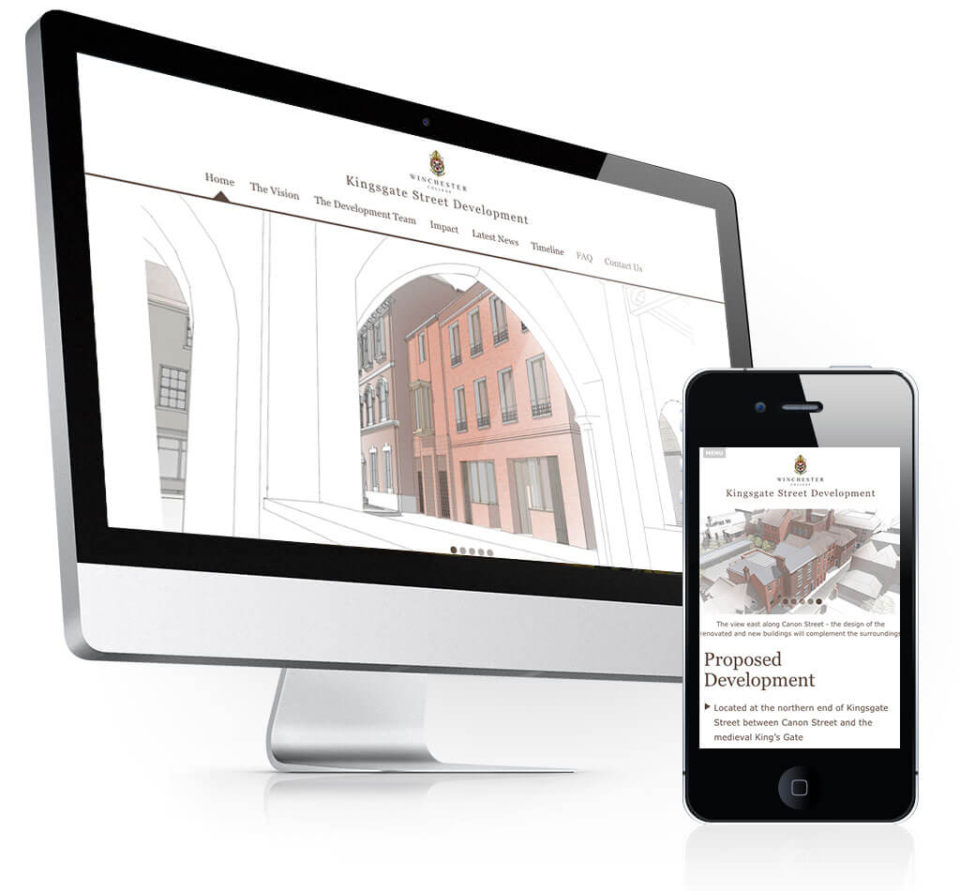 Kingsgate Street Development Website Home Page