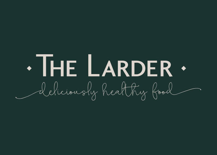 The Larder Logo Design, Reversed