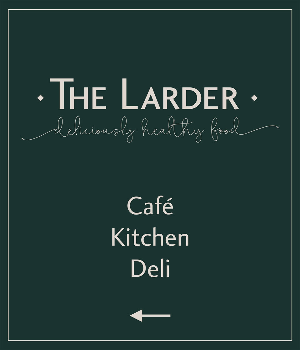 The Larder Sign Design