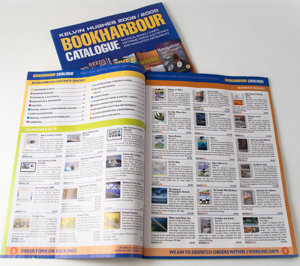 The ChartCo Bookharbour Calalogue Spread Design