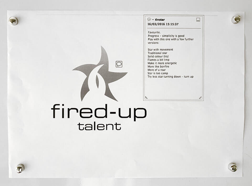 Fired Up Talent Logo Refinement