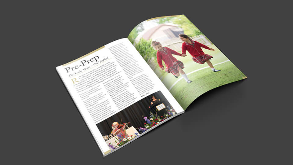 Durlstonian School Magazine Spread