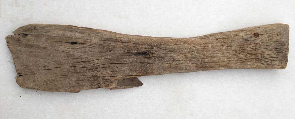 Original driftwood used as reference for the Beachcomber Gin logo and label