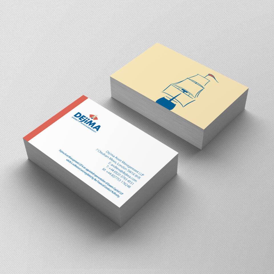 Dejima Asset Management business card design