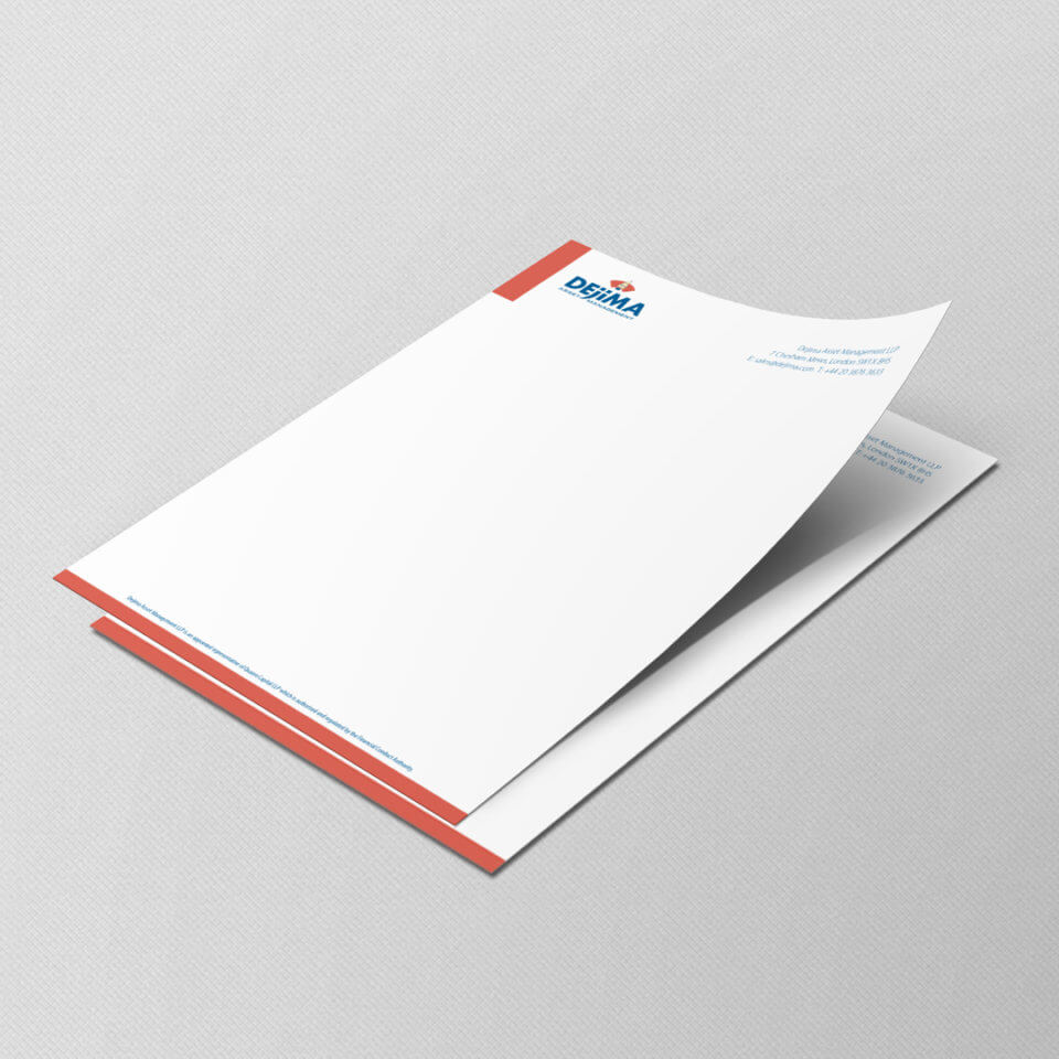 Dejima Asset Management letterhead design