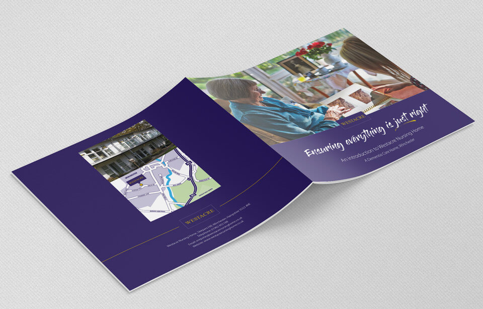 Westacre Nursing Home 210mm square brochure