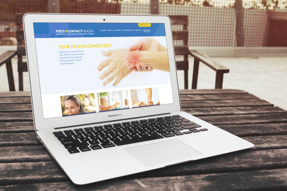 First Contact Health website design