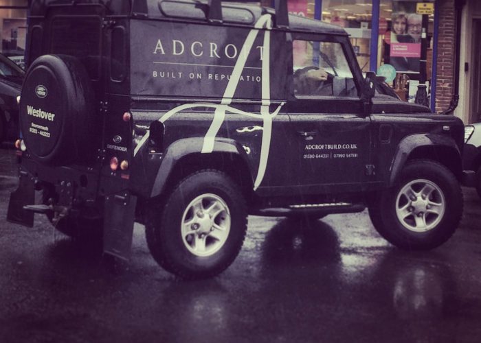 Adcroft Landrover vehicle livery