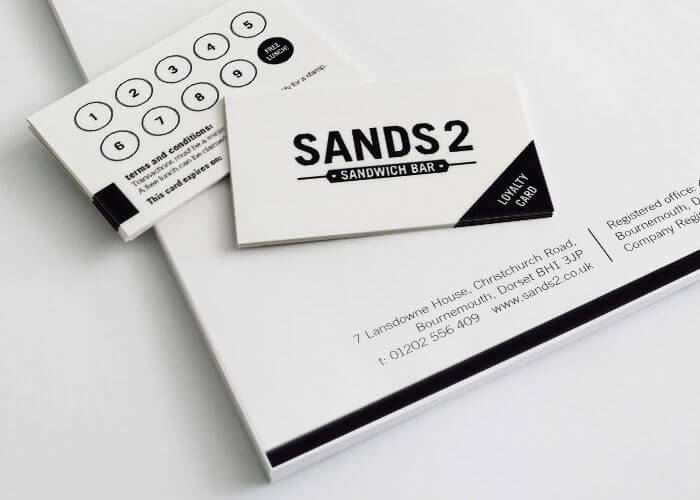 Sands2 Sandwich Bar Stationery