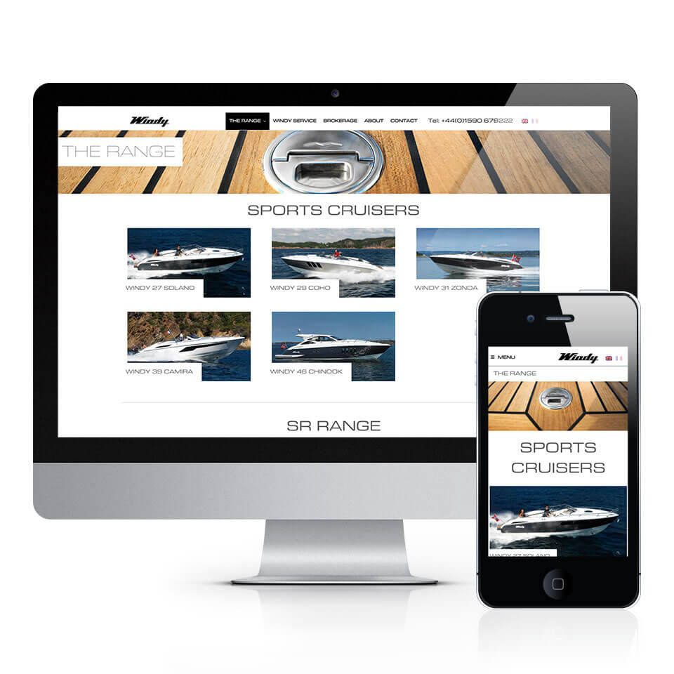 Windy Boats UK Website Design
