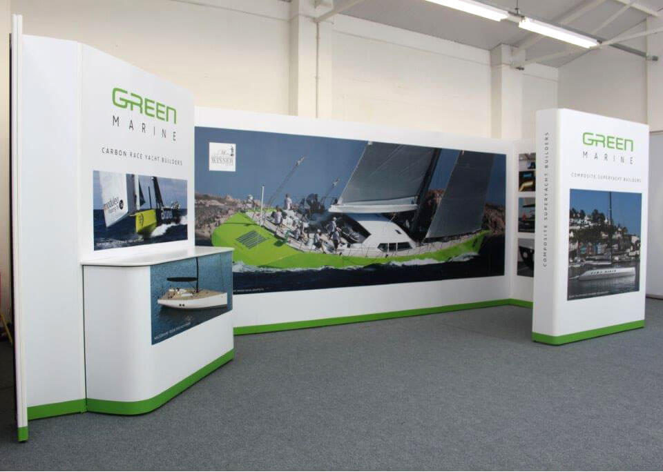 Green Marine Exhibition Stand Assembled