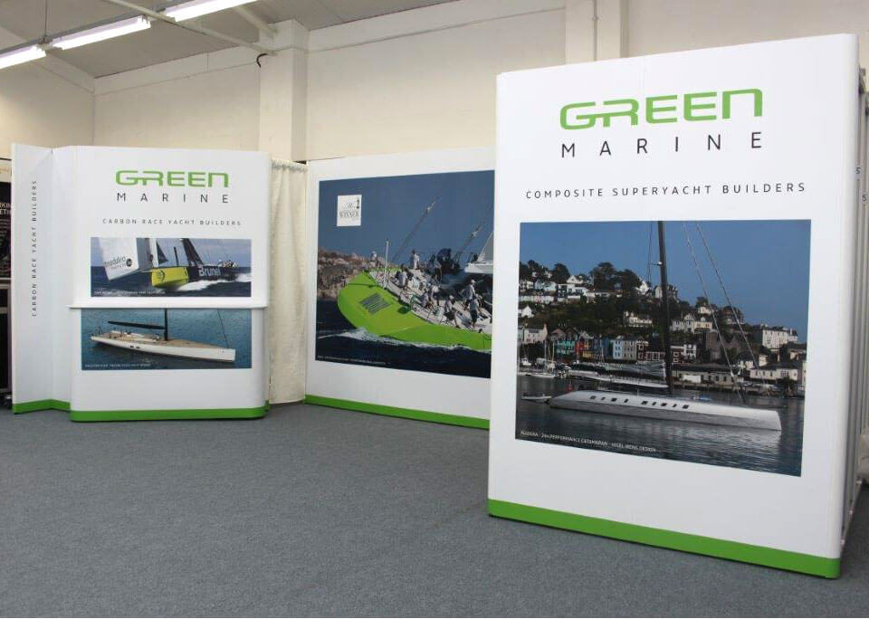 Green Marine Exhibition Stand Assembled