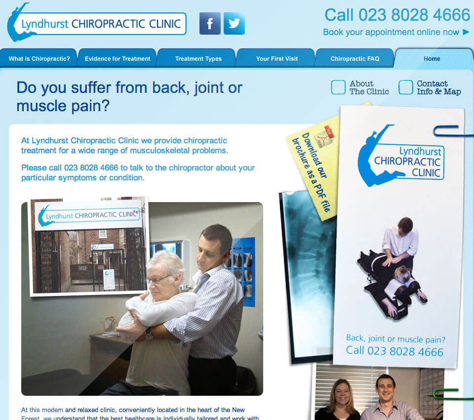 Lyndhurst Chiropractic Clinic home page