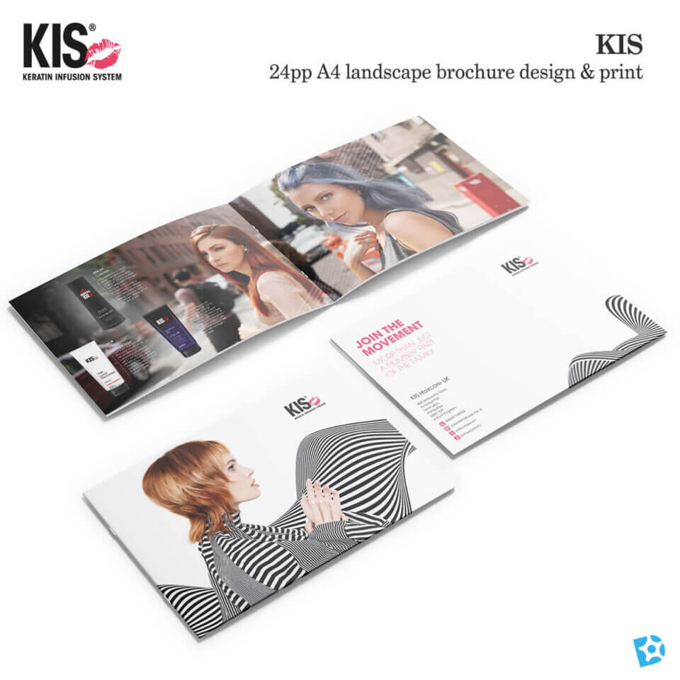 KIS Haircare UK - A4 Landscape Brochure Design
