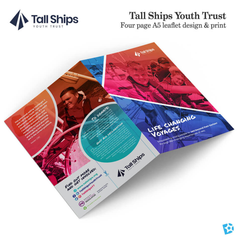 Tall Ships Youth Trust leaflet design and print