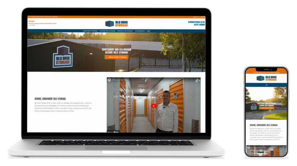 Blu Brik Storage Website Design